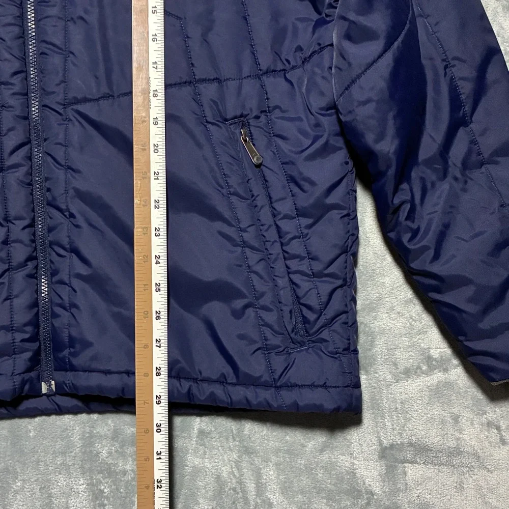 The North Face Nylon Quilted Full Zip Puffer Jacket‎ Mens XL? Navy Blue